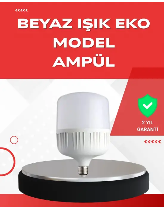 Elektrik Kesintileri İçin Şarjlı Led Ampul 30w E27 Beyaz Işık