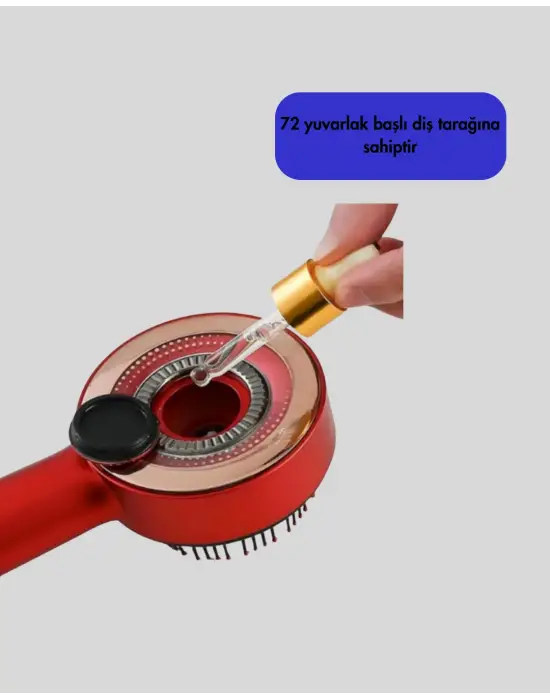Elektrikli Titreşim Masaj Tarak Kırmızı Işık Terapi