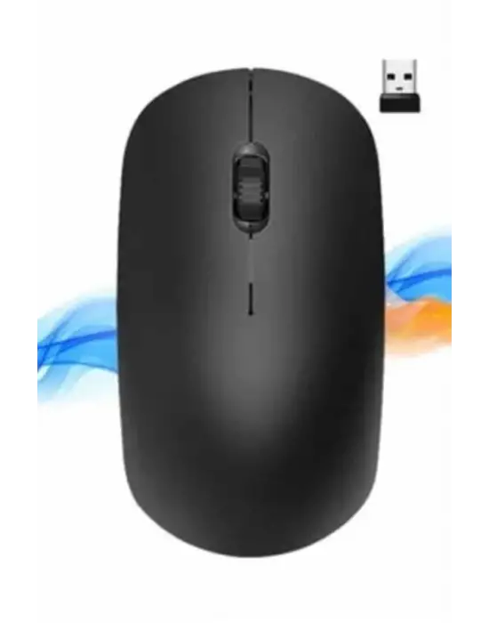 Ergonomik Tasarım Kablosuz Siyah Mouse Hassas Uzun Ömürlü
