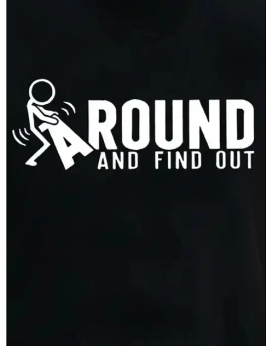 Erkek Around Baskılı Süprem T-shirt