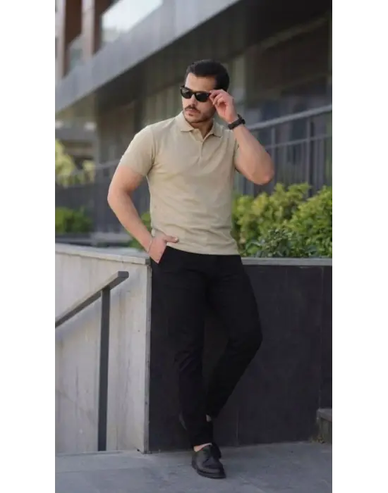 Erkek Kısa Kollu Yakalı Tişört
