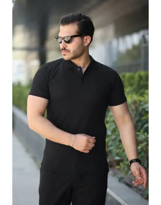 Erkek Kısa Kollu Yakalı Tişört