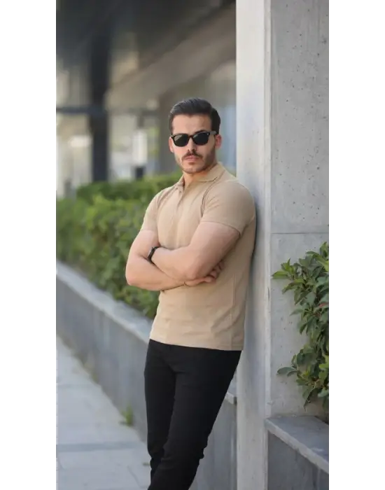 Erkek Kısa Kollu Yakalı Tişört
