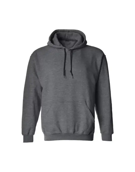 Erkek Uzun Kol Kapşonlu Basic Sweatshirt Hoodie - Füme