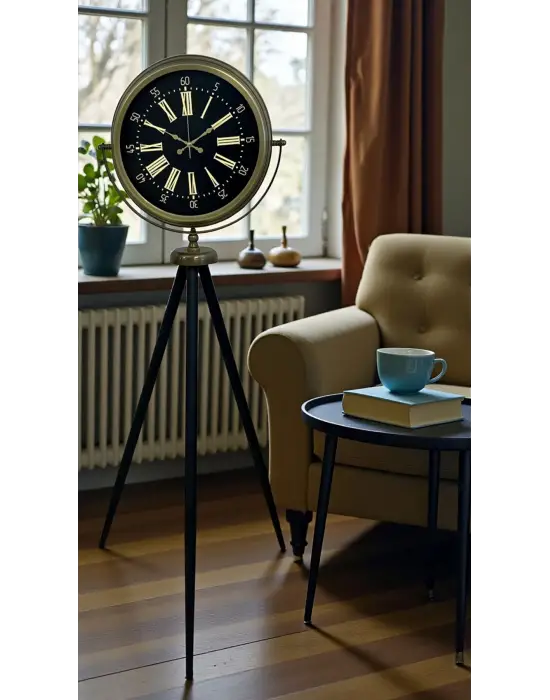 Eskitme İhtişam Tripod Ayaklı Saat