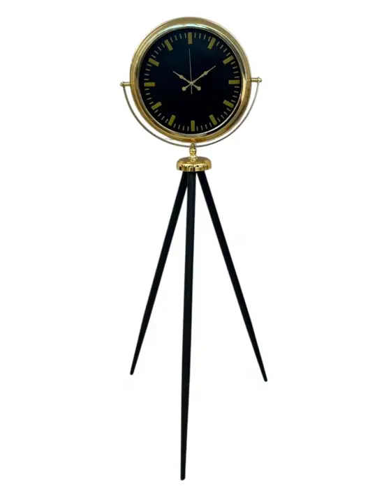 Eskitme Tripod Ayaklı Dekoratif Saat