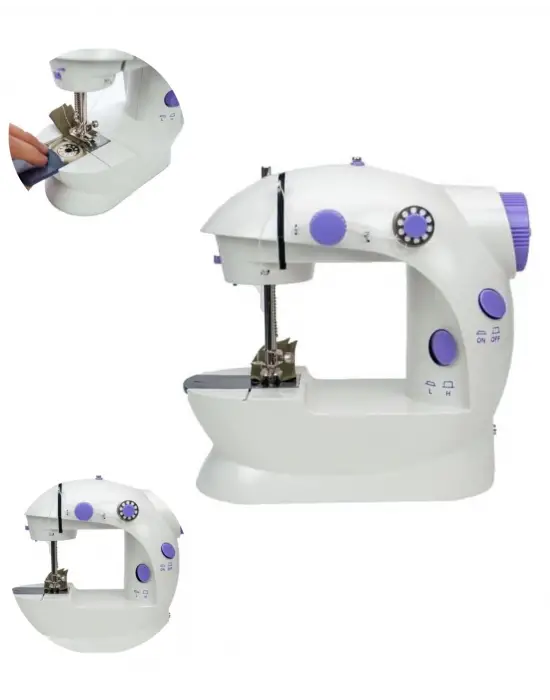 Ev Tipi Mini Dikiş Makinesi Ayarlanabilir Hız Ve Işıklı