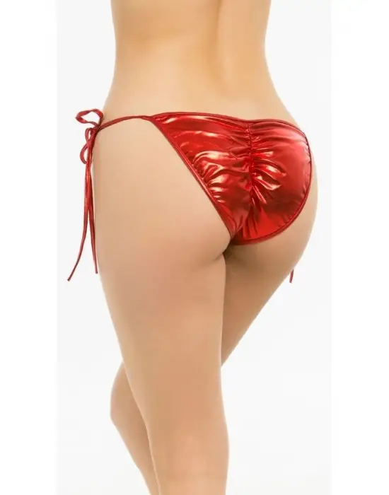 Fantazi Aşk Kırmızısı Seksi Yandan Bağlamalı String - Külot TG270032