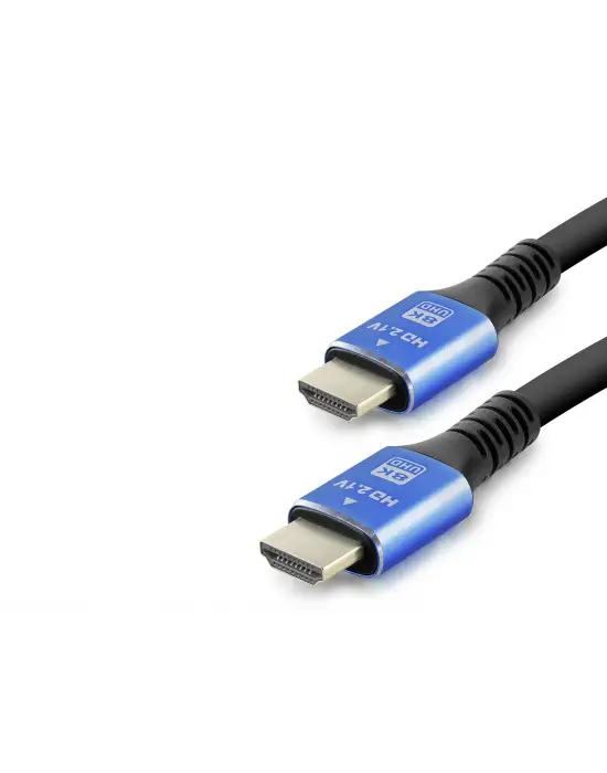 Fiber Optik Hdmi 2.1 Kablo 8K Uhd 60 Hz Od 8.0 Mm 1.5 M - Siyah Mavi HDX2044