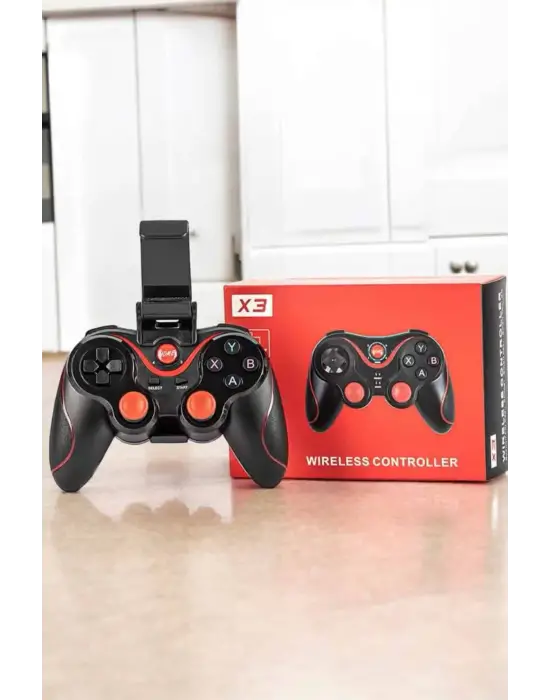 Game Stick Android Uyumlu Gamepad X3 Standlı Oyun Kolu Bluetooth Bağlantılı