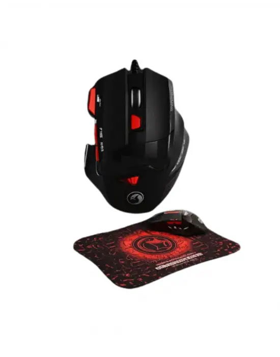 Gaming Mouse Mousepad Seti 3 Dpı Ayarı Ve Led Işıklı Ergonomik Yapı