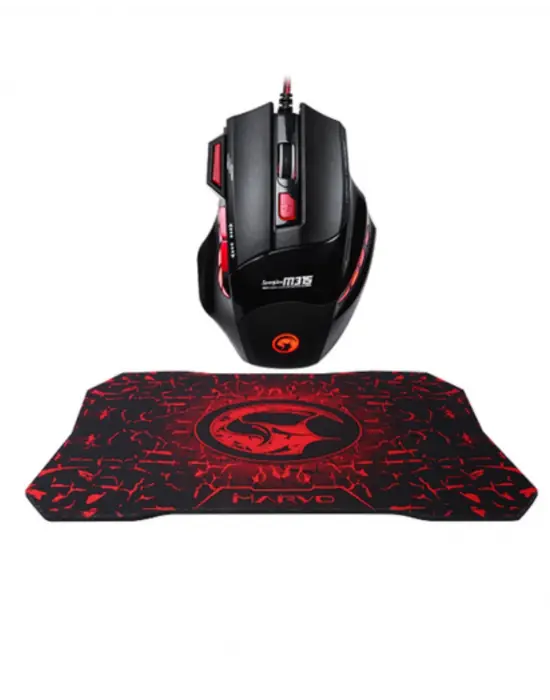 Gaming Mouse Mousepad Seti 3 Dpı Ayarı Ve Led Işıklı Ergonomik Yapı