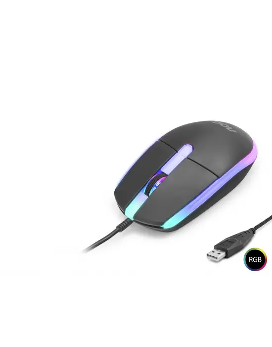 Gaming Mouse Optik 1200 Dpi Usb Rgb - Siyah GM150B/LA