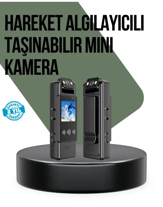 Gece Görüşlü Döngüsel Kayıt Destekli Mini Kamera