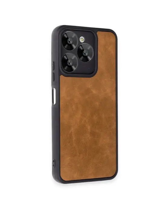 General Mobile Era 50 Kılıf Aras Deri Kapak - Taba