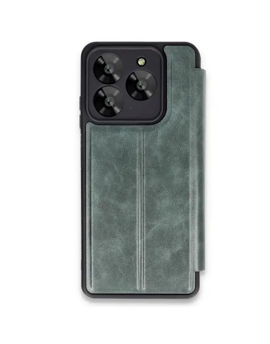 General Mobile Era 50 Kılıf Flip Cover - Koyu Yeşil