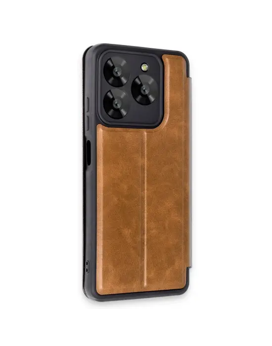 General Mobile Era 50 Kılıf Flip Cover - Taba
