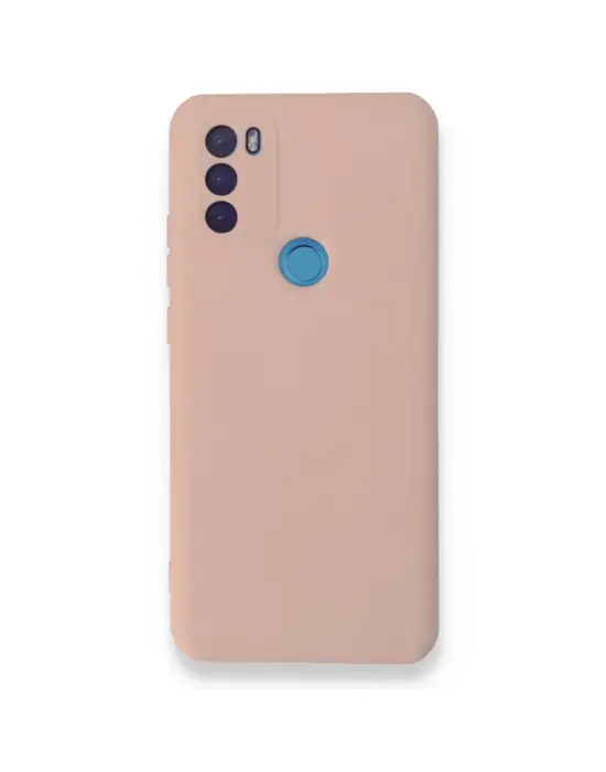 General Mobile Gm 21 Plus Kılıf Nano İçi Kadife Silikon - Pudra