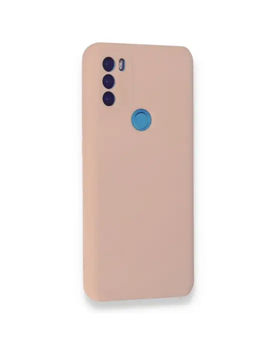 General Mobile Gm 21 Plus Kılıf Nano İçi Kadife Silikon - Pudra