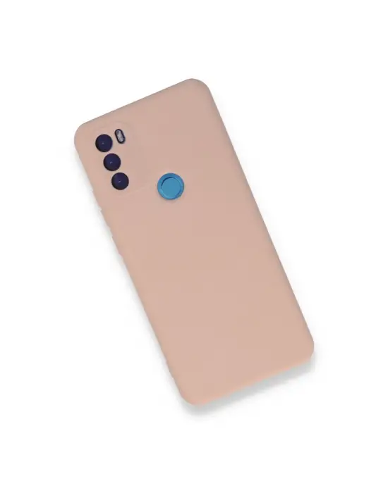 General Mobile Gm 21 Plus Kılıf Nano İçi Kadife Silikon - Pudra