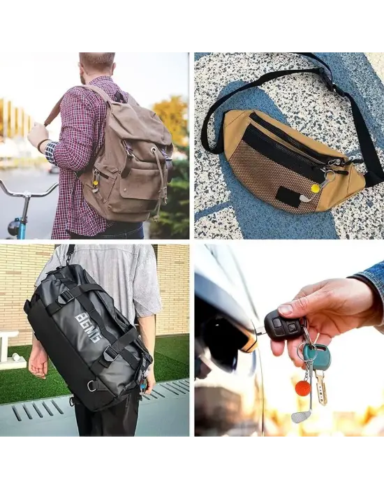 Gerçekçi Golf Tasarımlı Şık Anahtarlık Kolye Çanta Süsü Golf Keychain