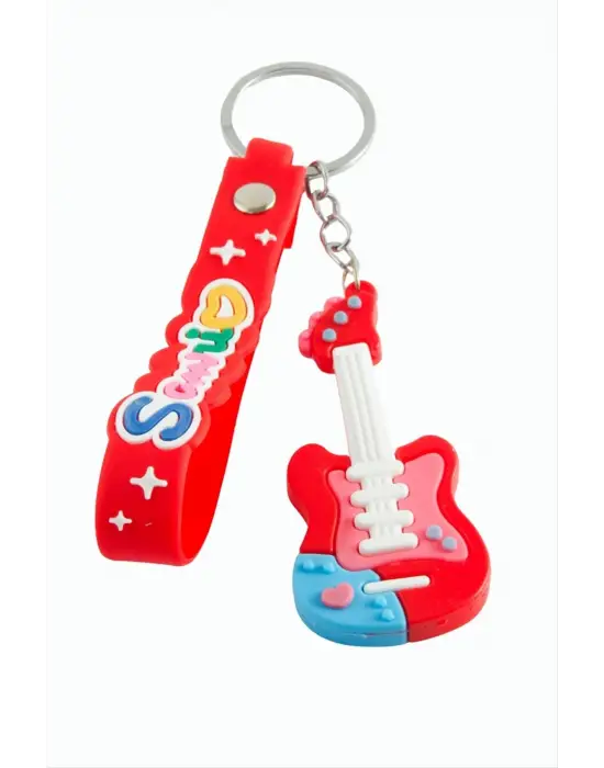 Gitar Silikon Anahtarlık