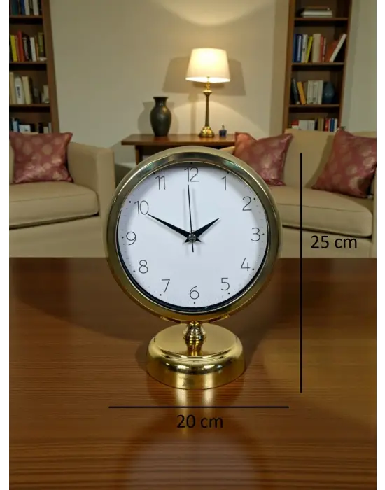Golden Time 25 x 20 Cm Metal Masa Saati