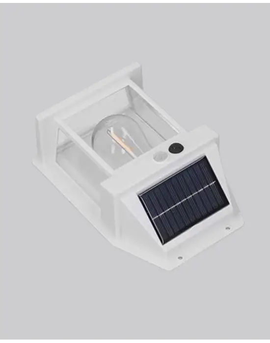 Güneş Enerjili Dış Mekan Sensörlü Duvar Lambası Ip65 Su Geçirmez