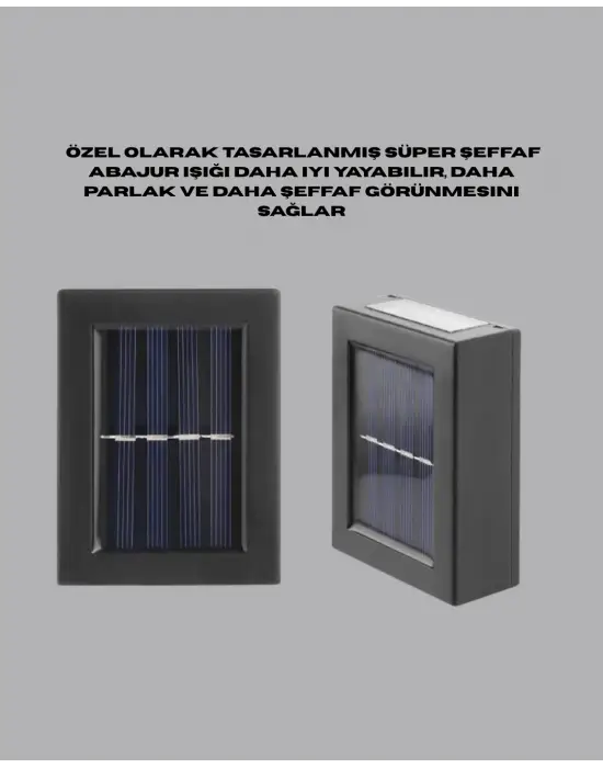 Güneş Enerjili Led Duvar Aydınlatması