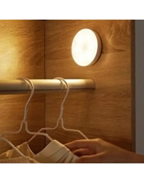Hareket Sensörlü Usb Şarjlı Spot Lamba Mıknatıslı ve Yapışkanlı Gün Işığı Renk Led