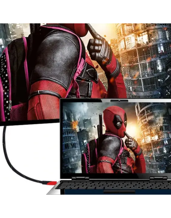 HDMI Kablosu HDTV Bilgisayar Uydu Görüntü Ses Full HD Sargılı Görüntü Aktarma Kablosu