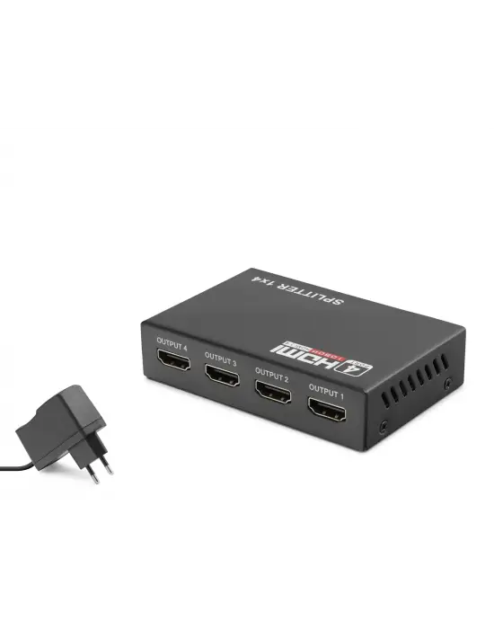 Hdmi Splitter 1080P 3D 1 In 4 Out - Siyah HDX1286