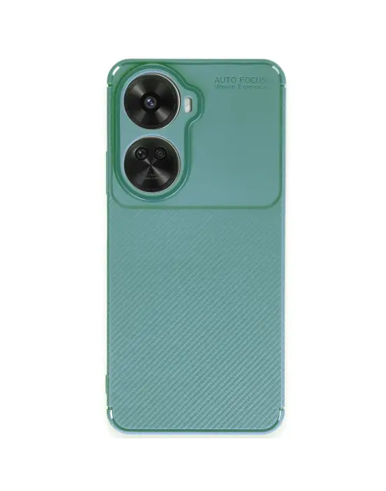 Huawei Nova 12 Se Kılıf Auto Focus Karbon Kapak - Koyu Yeşil