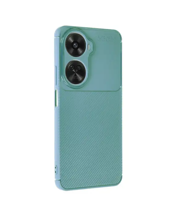 Huawei Nova 12 Se Kılıf Auto Focus Karbon Kapak - Koyu Yeşil