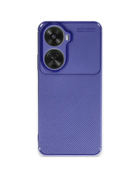 Huawei Nova 12 Se Kılıf Auto Focus Karbon Kapak - Lacivert