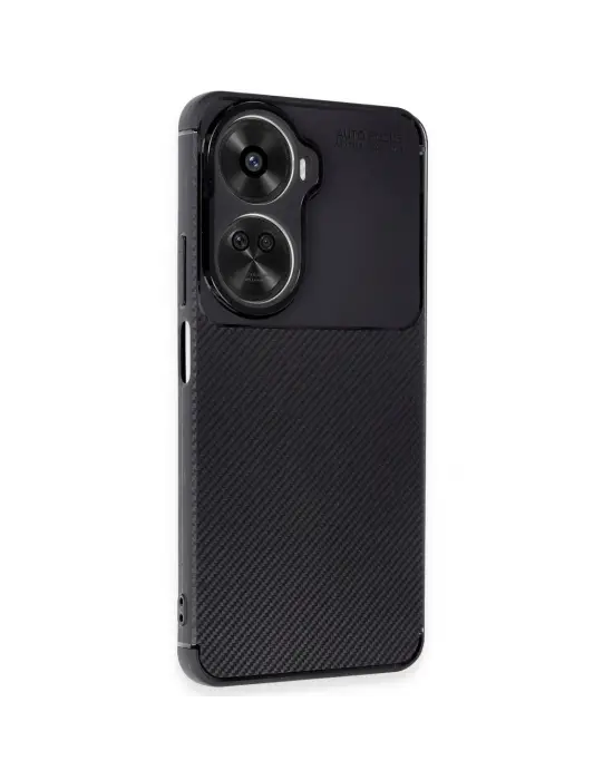 Huawei Nova 12 Se Kılıf Auto Focus Karbon Kapak - Siyah