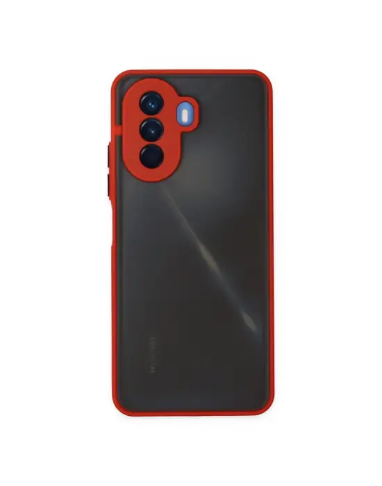 Huawei Nova Y70 Kılıf Montreal Silikon Kapak - Kırmızı