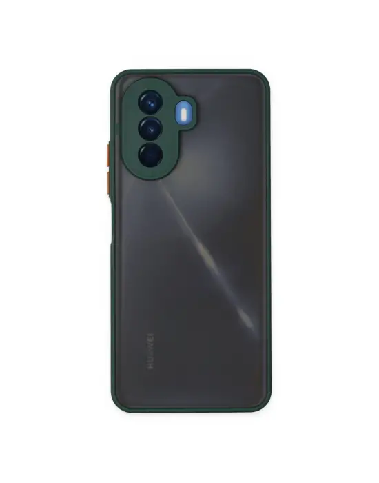 Huawei Nova Y70 Kılıf Montreal Silikon Kapak - Yeşil