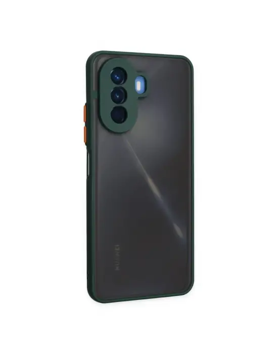 Huawei Nova Y70 Kılıf Montreal Silikon Kapak - Yeşil