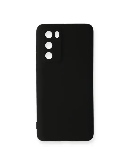 Huawei P40 Kılıf First Silikon - Siyah