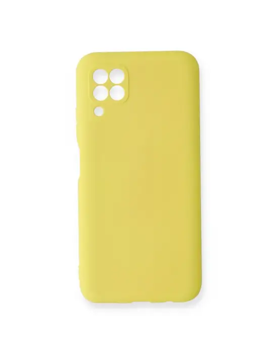 Huawei P40 Lite Kılıf Nano İçi Kadife Silikon - Sarı