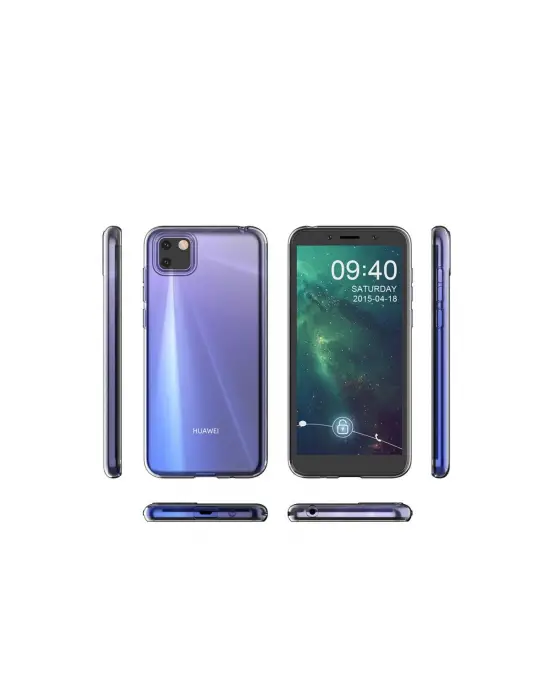 Huawei Y5p Kılıf Lüx Şeffaf Silikon - Şeffaf