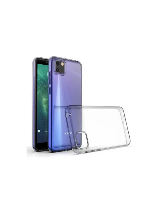 Huawei Y5p Kılıf Lüx Şeffaf Silikon - Şeffaf