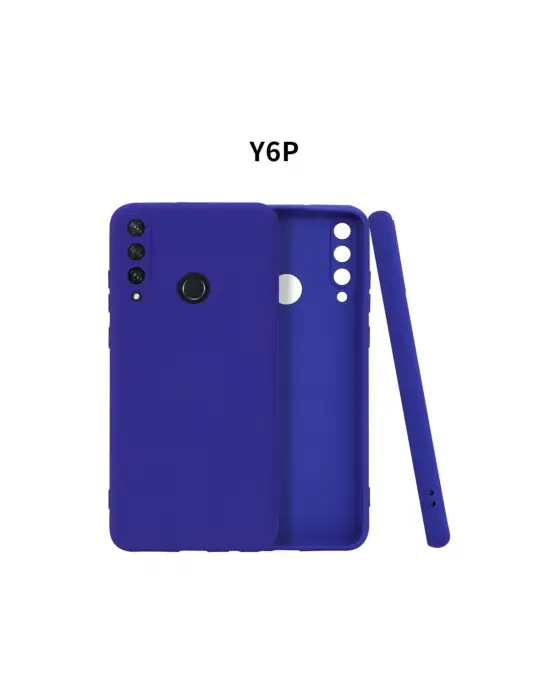 Huawei Y6p Kılıf First Silikon - Lacivert