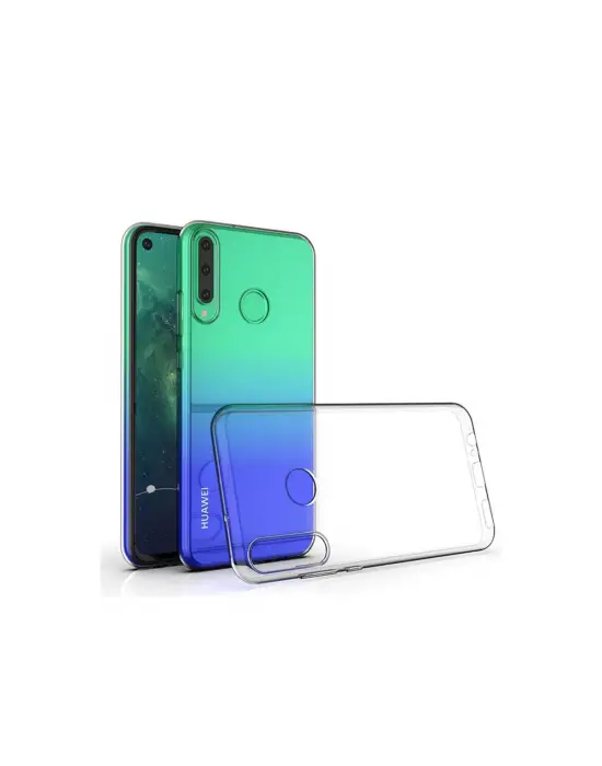 Huawei Y6p Kılıf Lüx Şeffaf Silikon - Şeffaf