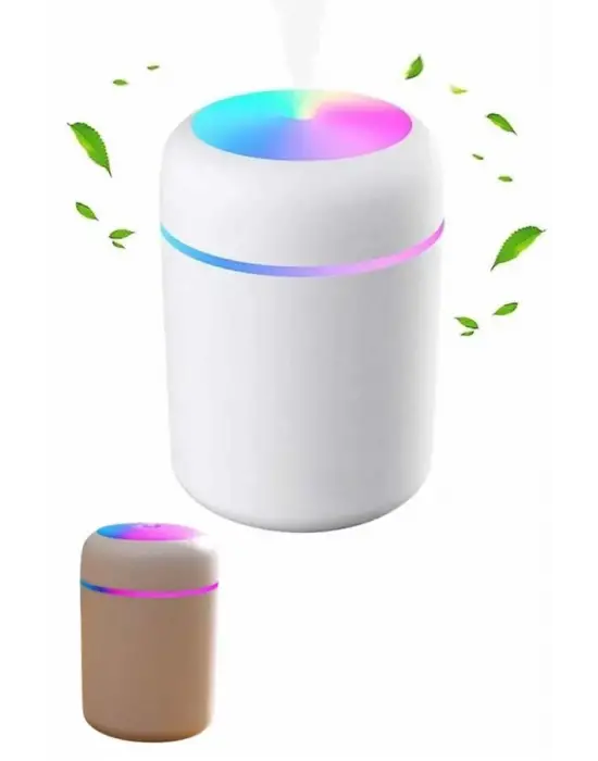 Humidifier Led Işıklı Mini Ortam Oda Kokusu Aromaterapi Buhardanlık