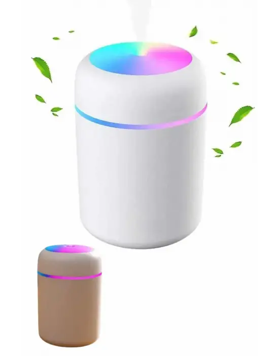 Humidifier Led Işıklı Mini Ortam Oda Kokusu Aromaterapi Buhardanlık