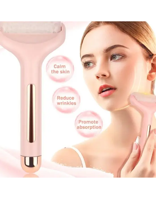 Ice Roller Buz Silindiri Terapi Etkili Yüz Derma Masaj ve Cilt Soğutma Bakım Aleti