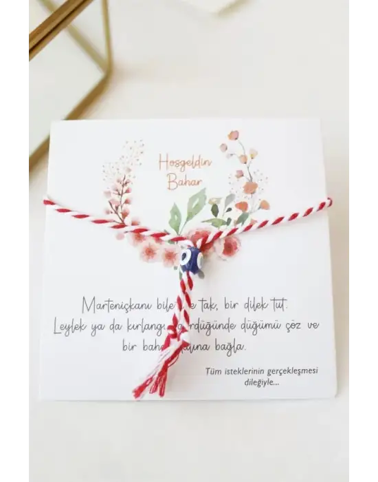 IEG - 12li Paket Marteniçka İp Bileklik - Kırmızı