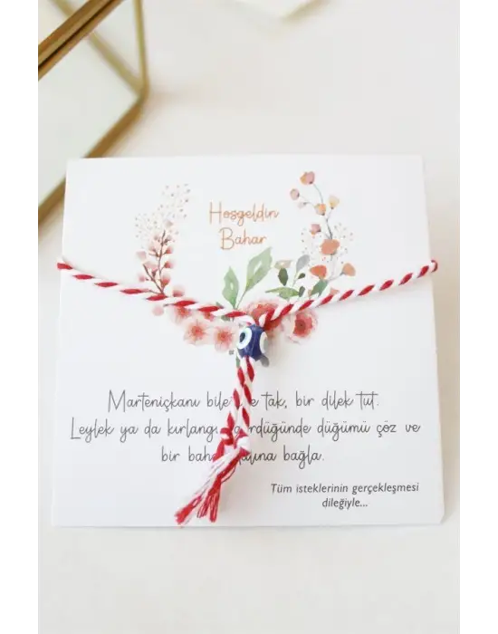 IEG - 12li Paket Marteniçka İp Bileklik - Kırmızı